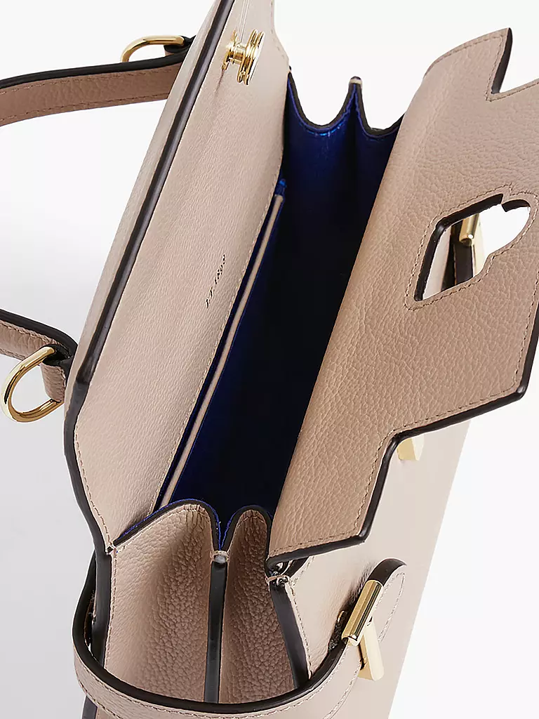 LE TANNEUR Ledertasche - Henkeltasche EMILIE FLAP Small beige