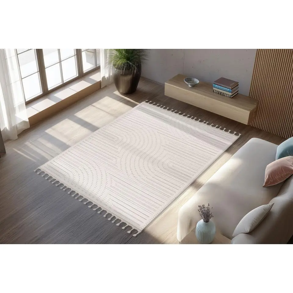 Lalee Luxor Tapijt Japandi - Hoog laag effect 200x290 cm