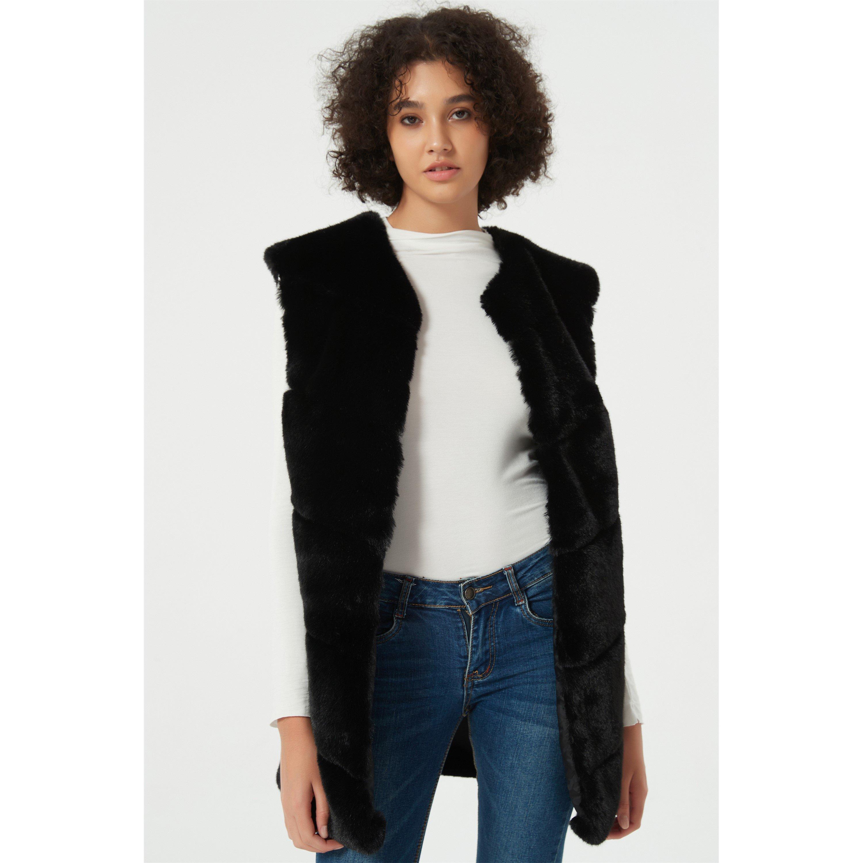 Be You B Faux Fur Panel Gillet