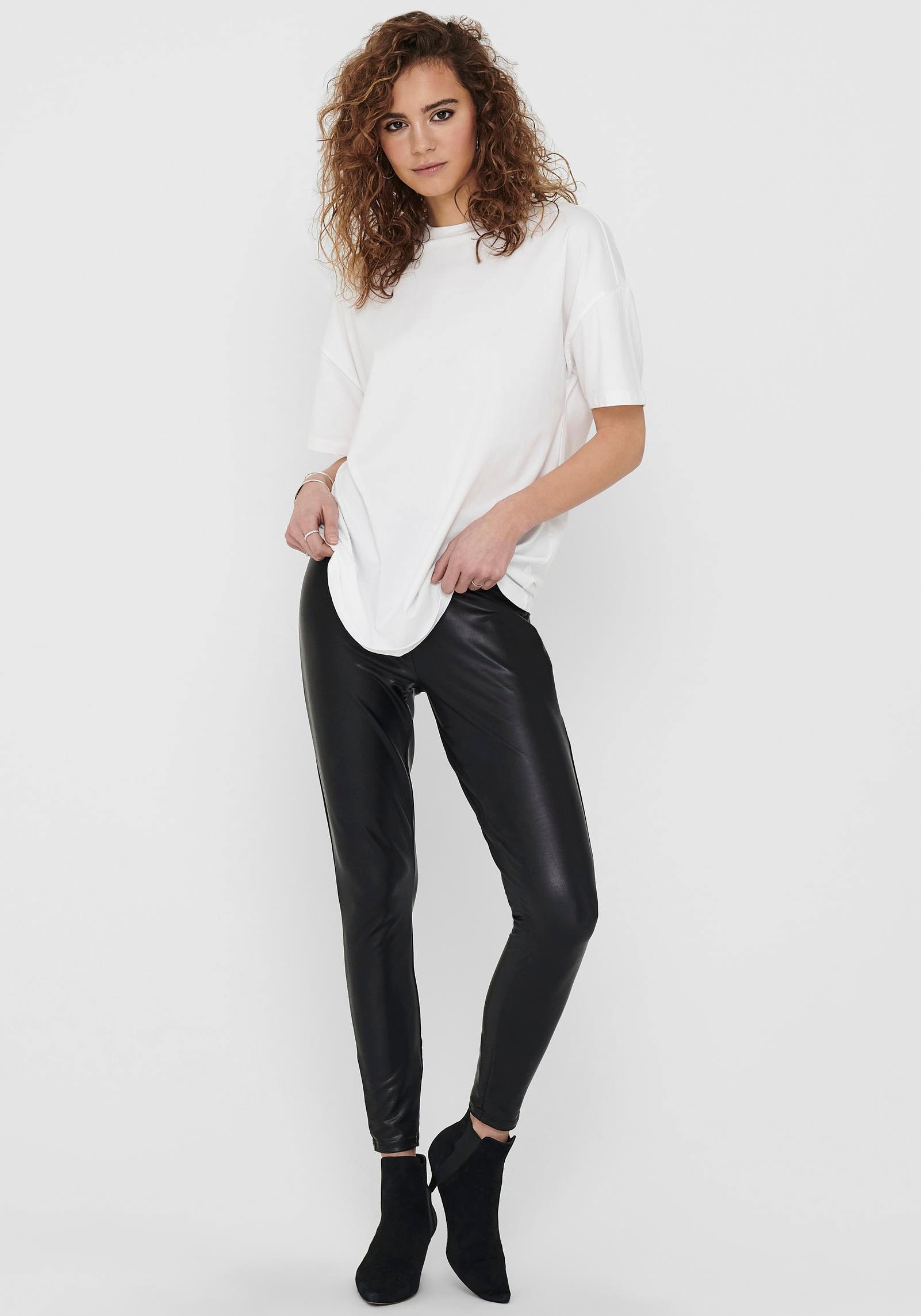 ONLY Lederimitathose »ONLCOOL COATED LEGGING NOOS JRS«