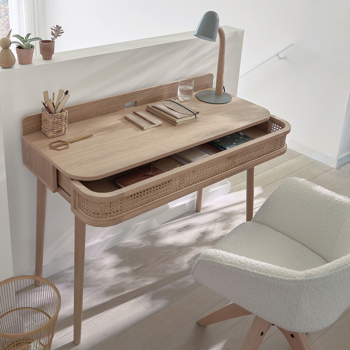 LA REDOUTE INTERIORS<br>Mesa, 1 peça, vime riet, Laora