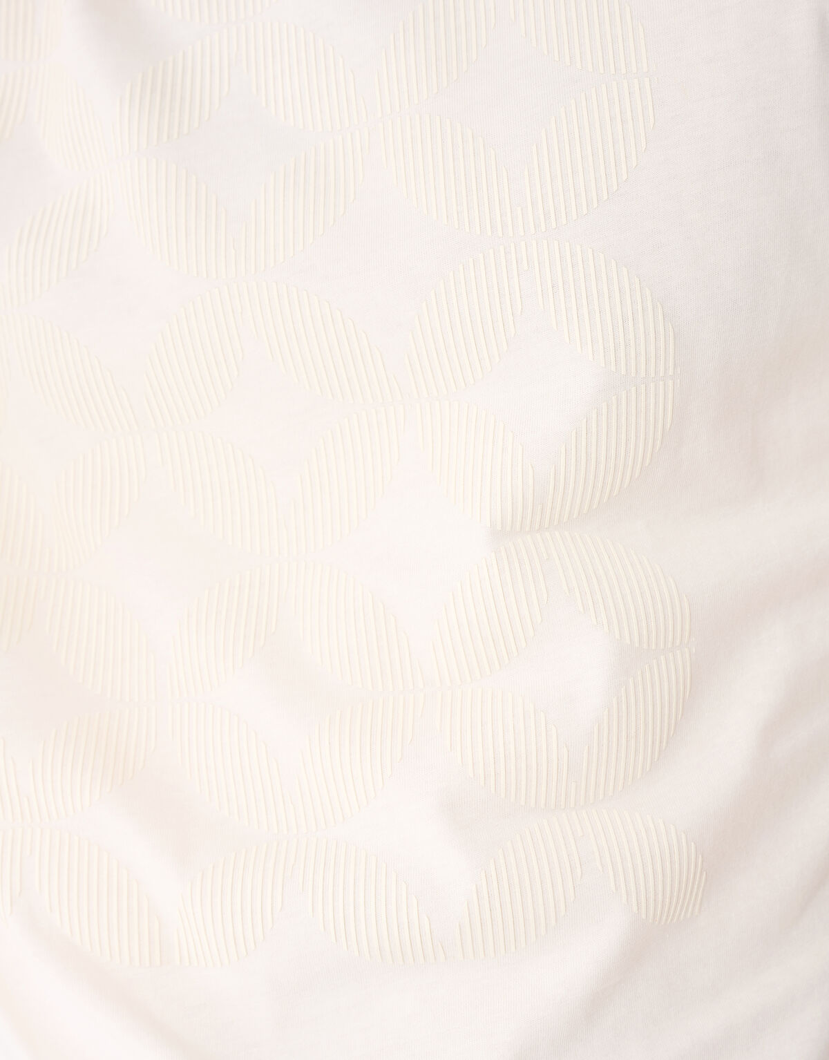 Stripe Artwork T-shirt Gebroken Wit