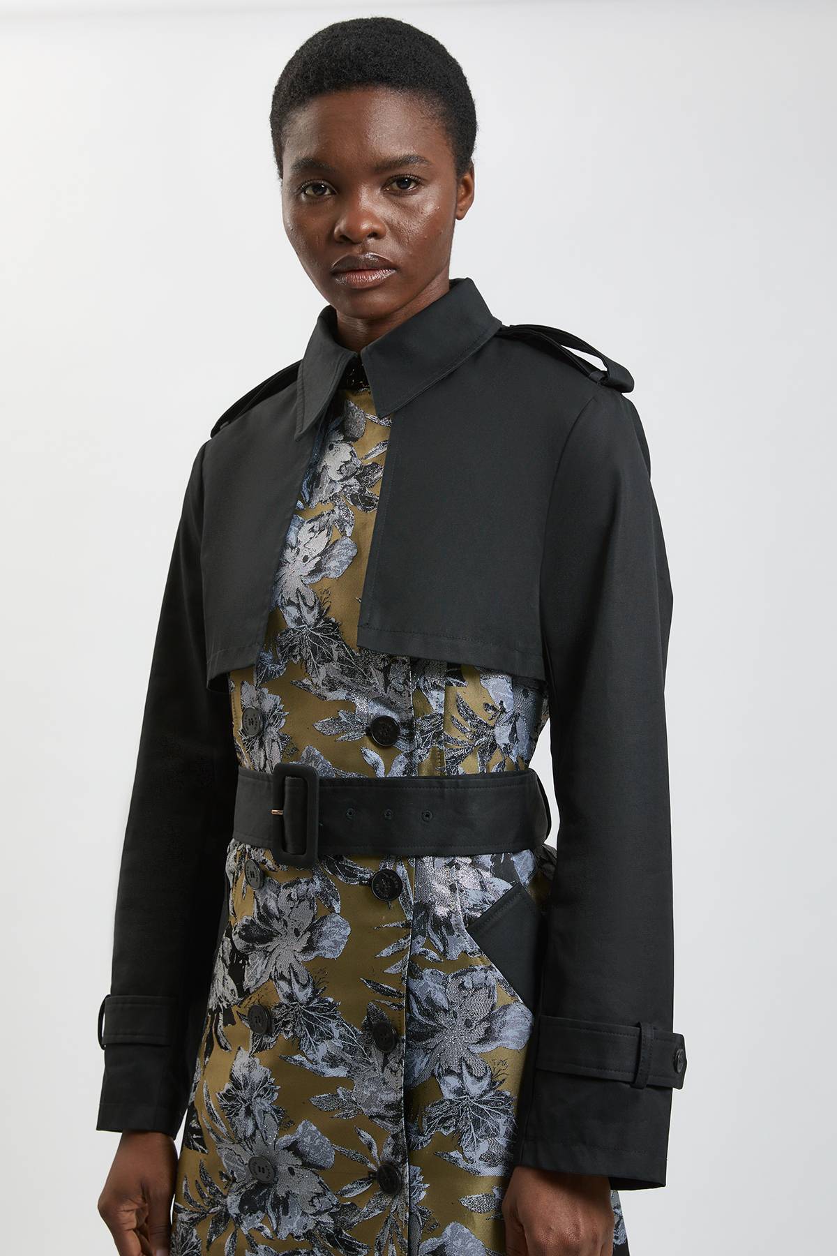 KarenMillen Trench-coat En Mélange Jacquard