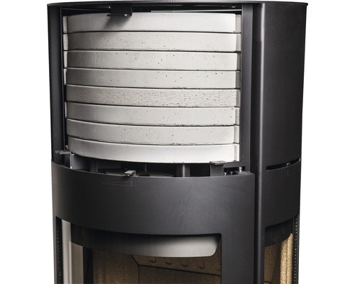 Aduro 9-7 stalen zwarte houtkachel, 6 kW