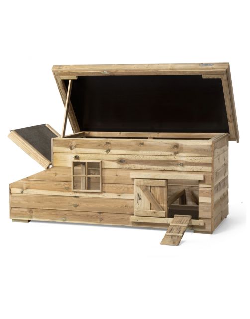 Voldux Kippenhok Fenne - Kippenhok - 190x75x78 cm Naturel