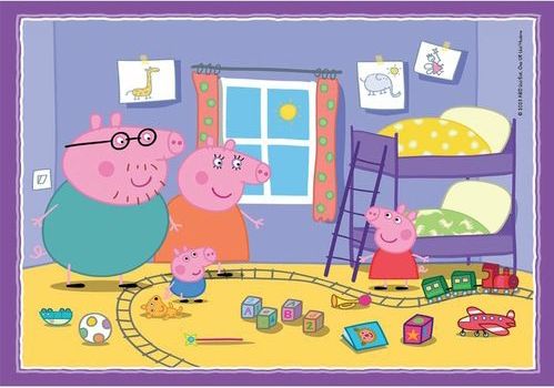 Puzzel Peppa Pig 4-in-1 (12-24 Stukjes)