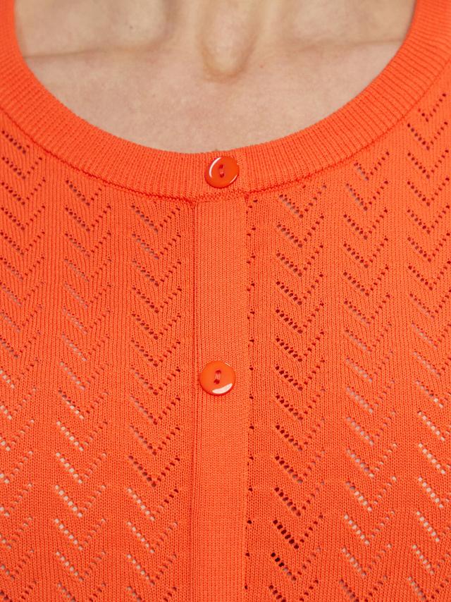 Pulli Ajour mit Knopfleiste