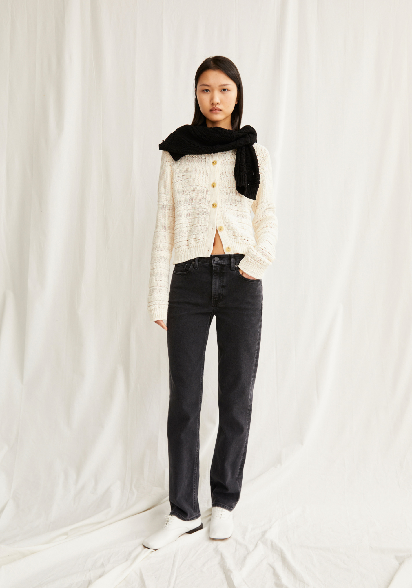 Armedangels Damen-Jeans Carenaa Ebony