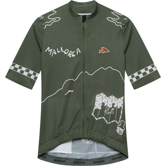 Café du Cycliste Sa Calobra Kurzarmtrikot Khaki Herren