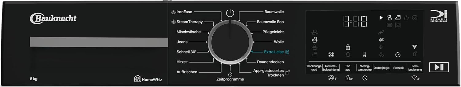 Bauknecht BD IS 8C WBS Wärmepumpentrockner /8 kg/EEK C/Precision Dry - Intelligentes Trocknen/IronEase - Bügelfrei auf Knopfdruck/Silent Spin/Adaptive Dry/HomeWhiz App