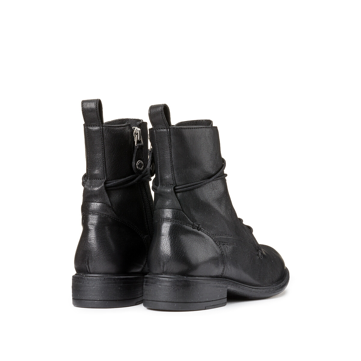 GEOX<br>Botas de couro respiráveis com cadarços Catria