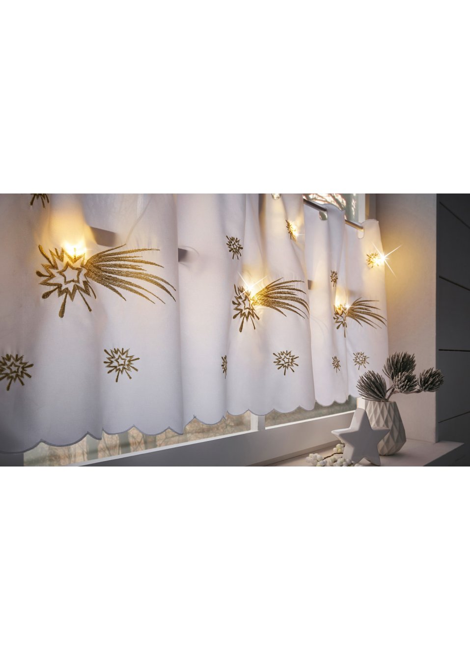 Brise-bise à LED avec broderie brillante