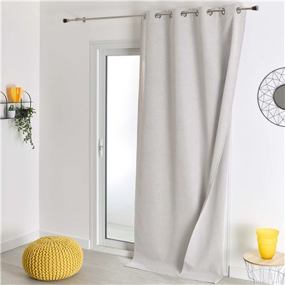 Rideau occultant thermique toucher tissu double face