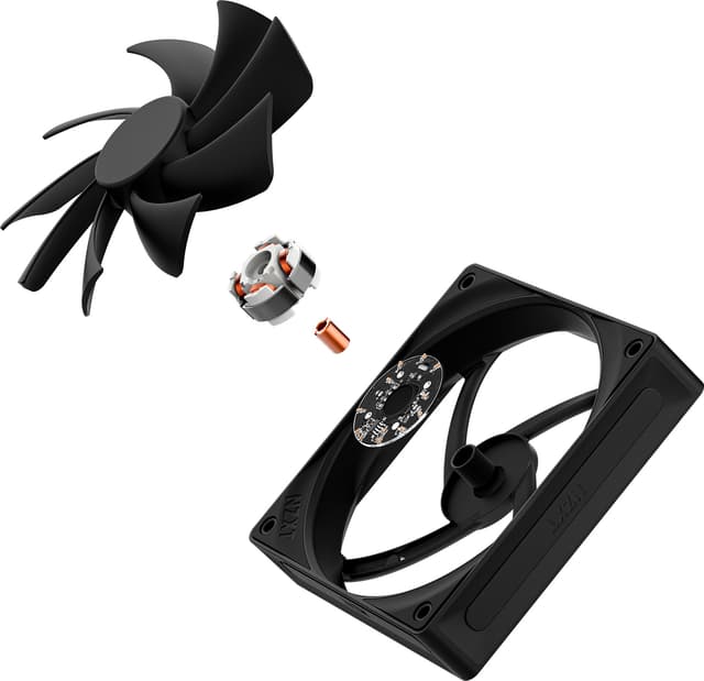 NZXT F120Q V2 Quiet Airflow 120mm PWM blæser (sort)