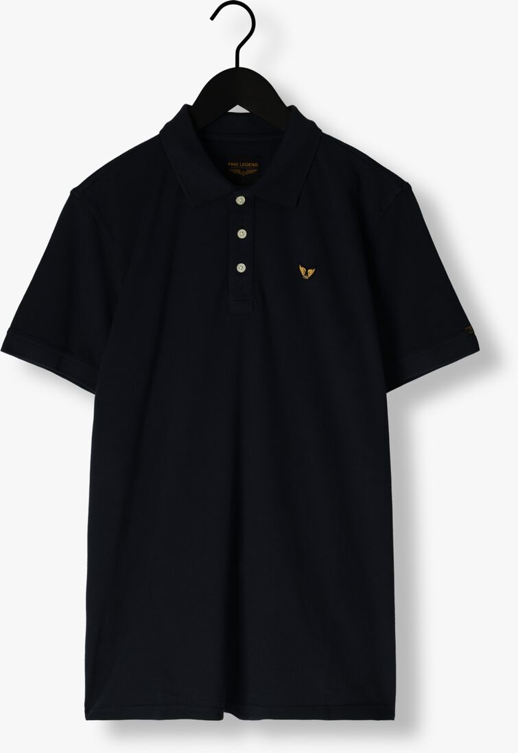 PME LEGEND blauwe pme legend polo short sleeve polo garment dye