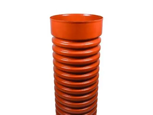 Opføringsrør 315x5900mm - korrugeret med muffe. Wavin PVC