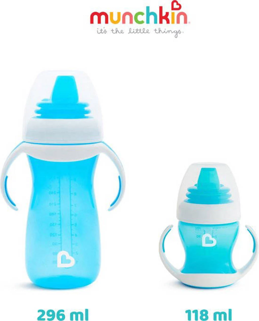 Munchkin Gentle Overgangsbeker 296 ml blauw