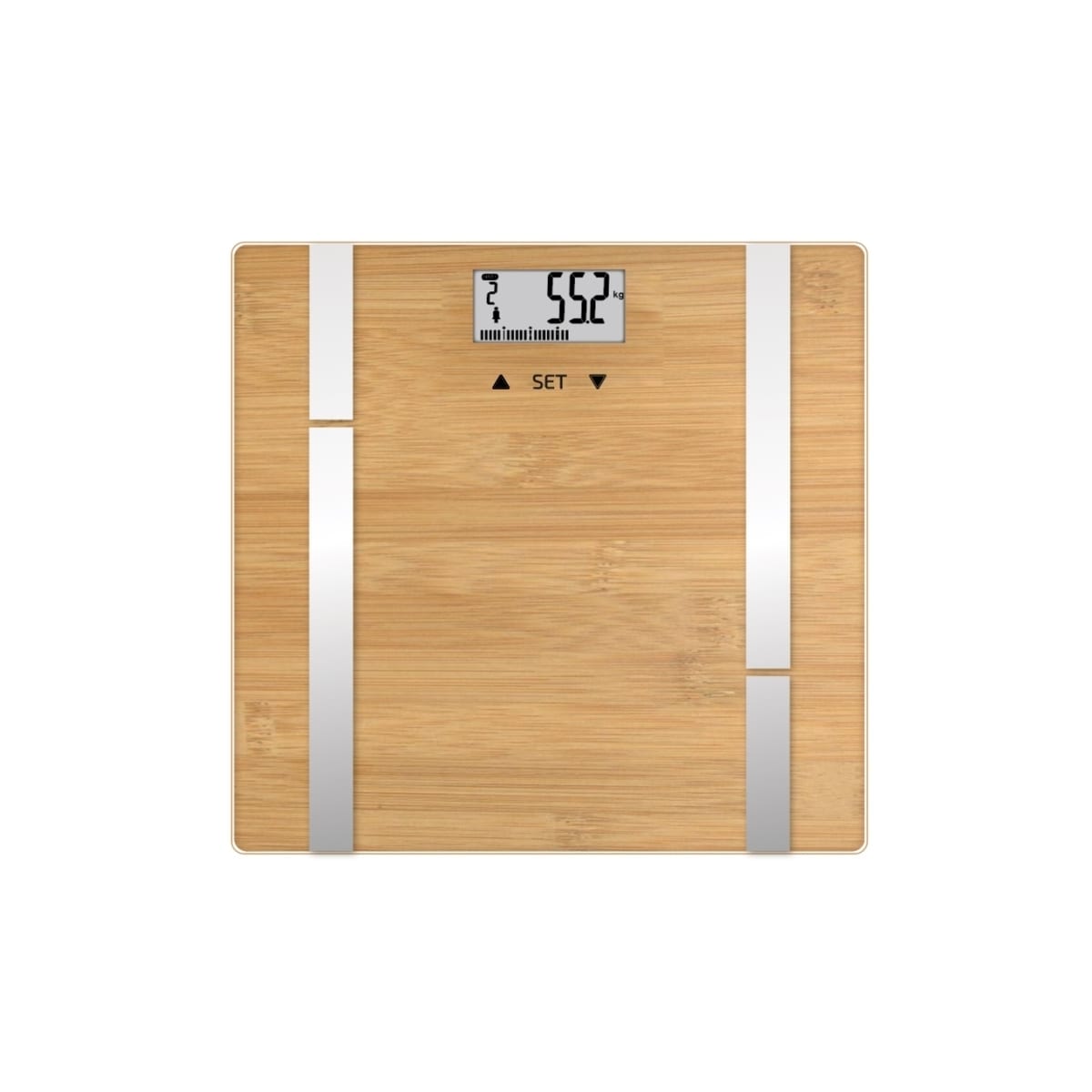 Terraillon Personvåg Bamboo Fit BMI 10-användare, 180 kg