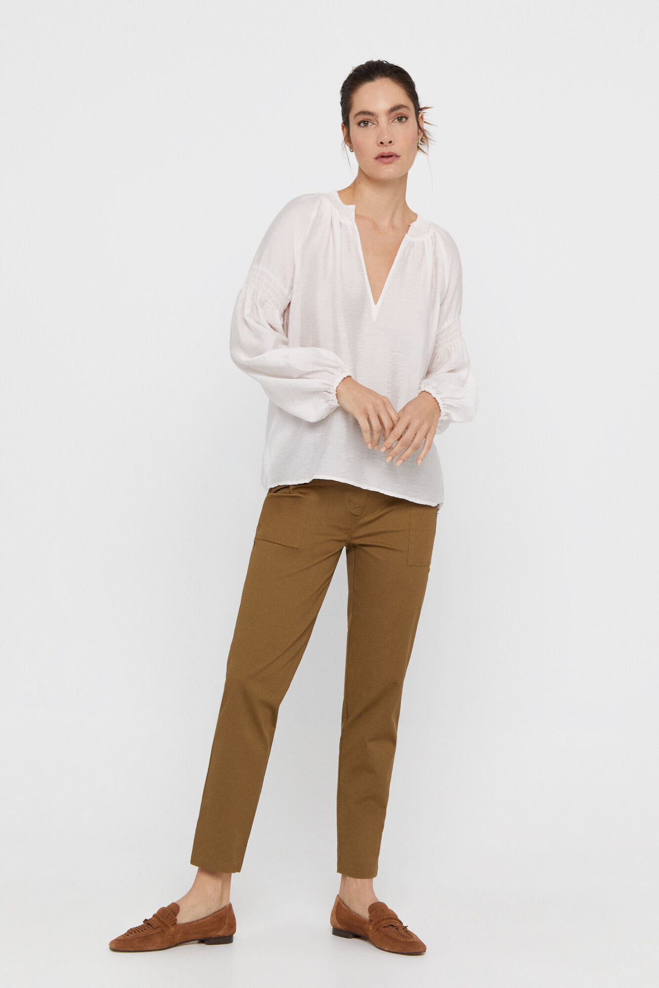 Blusa brilhante - Branca
