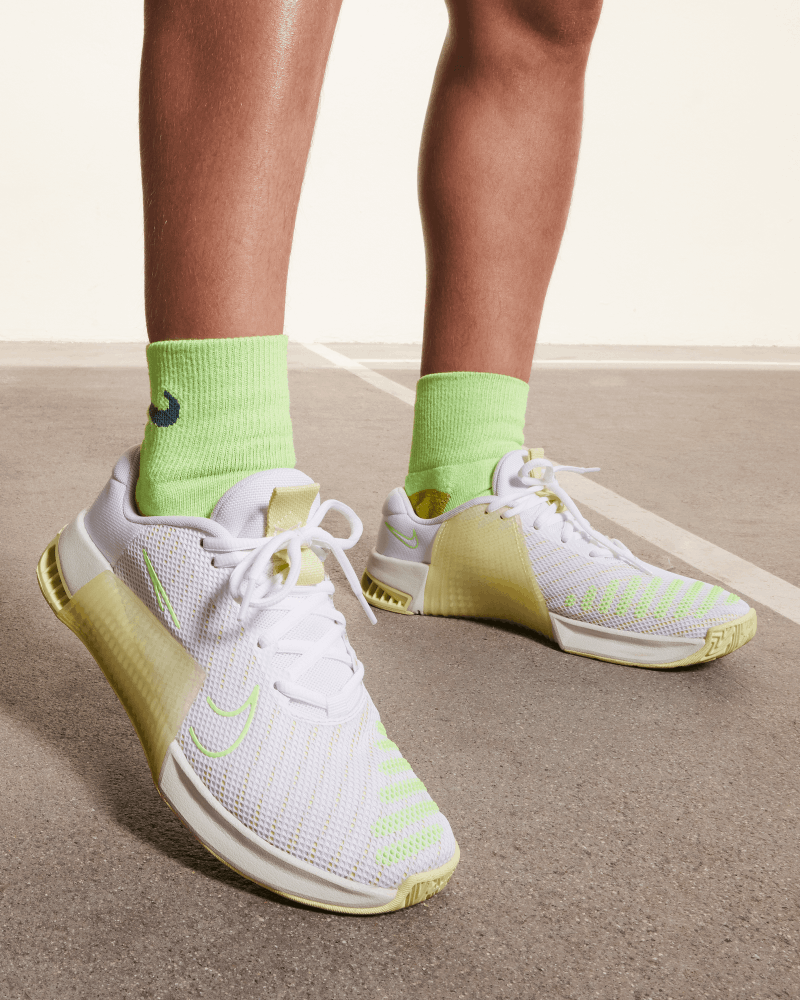 Chaussures de training Nike Metcon 9 Blanc & Vert pour femme