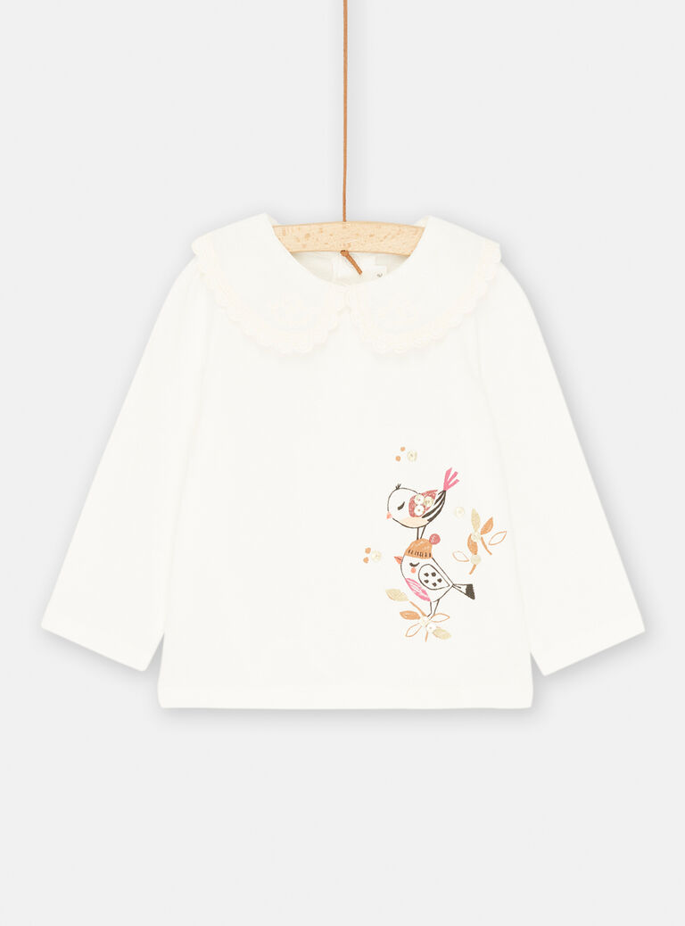T-shirt blanc à manches longues
