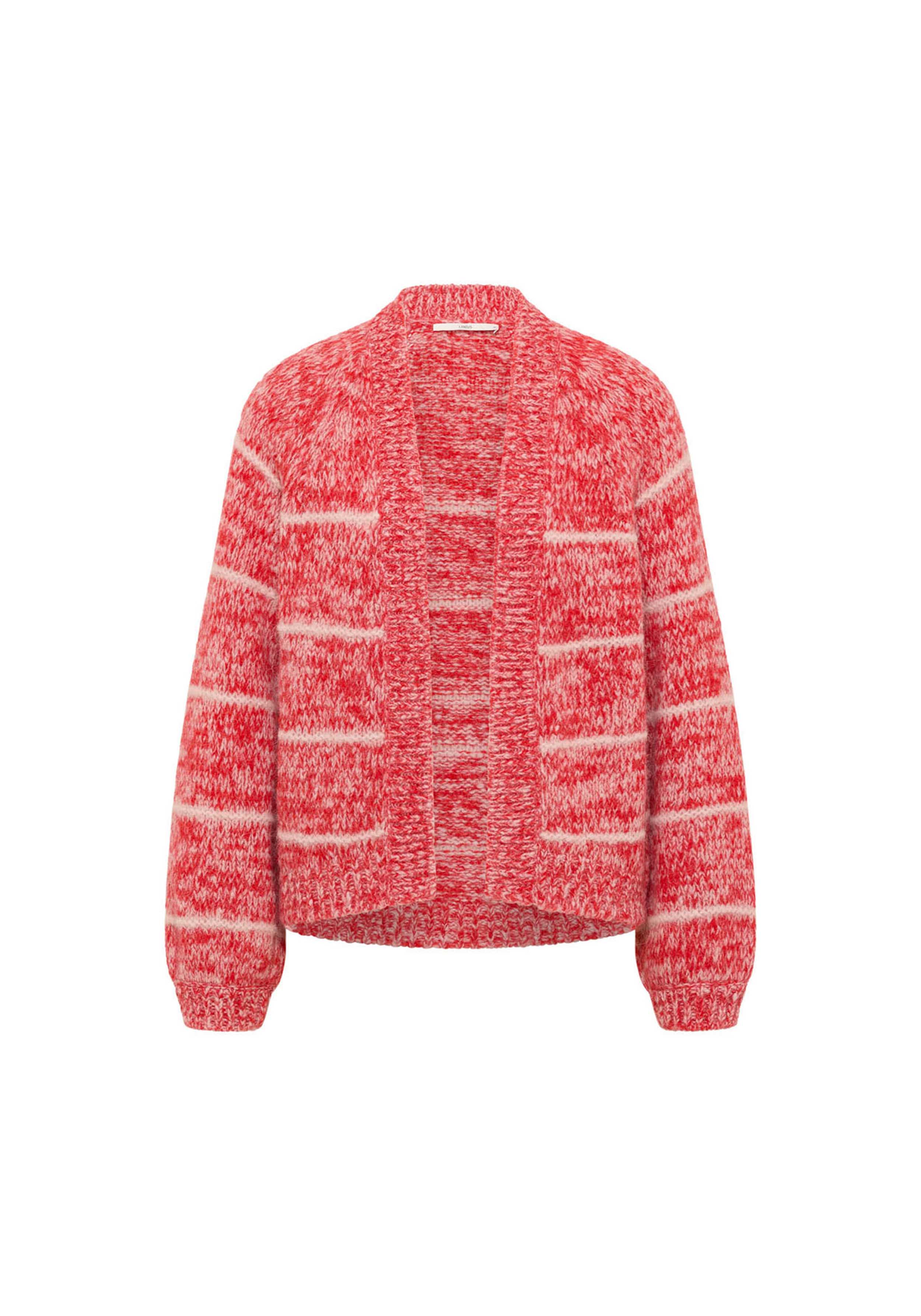 Lanius Chunky Strickjacke Red Alert/Rose
