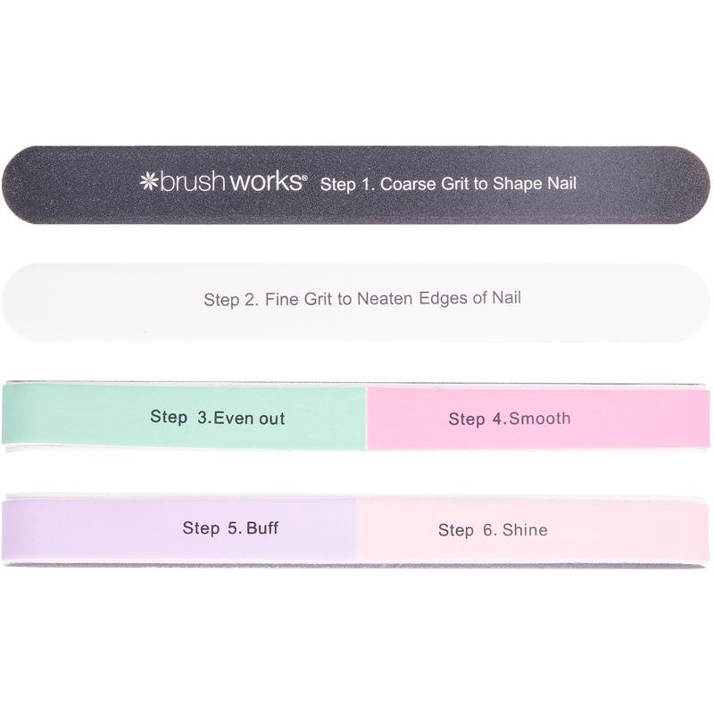Brushworks 6 Way Shape & Shine Nail Buffer