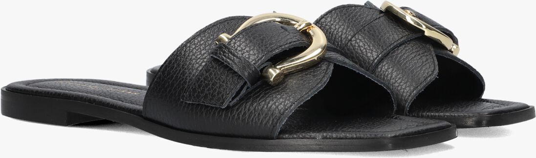 zwarte stefano lauran slippers 23100