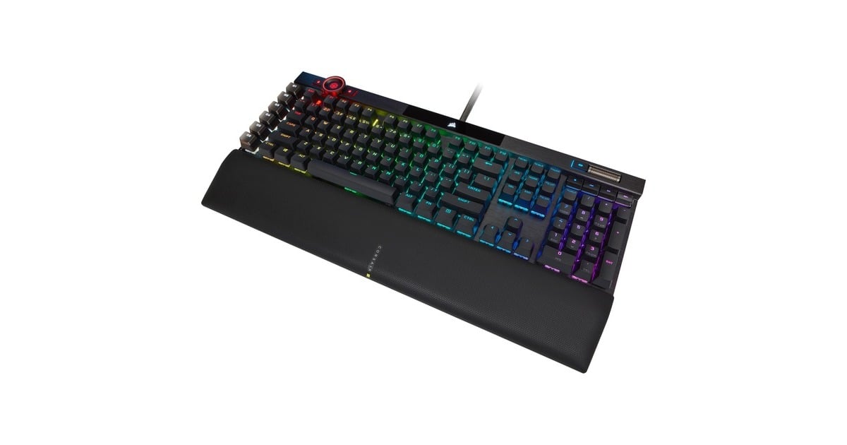 CorsairK100 RGB, gaming toetsenbord  (Zwart, US lay-out, Corsair OPX, RGB leds)