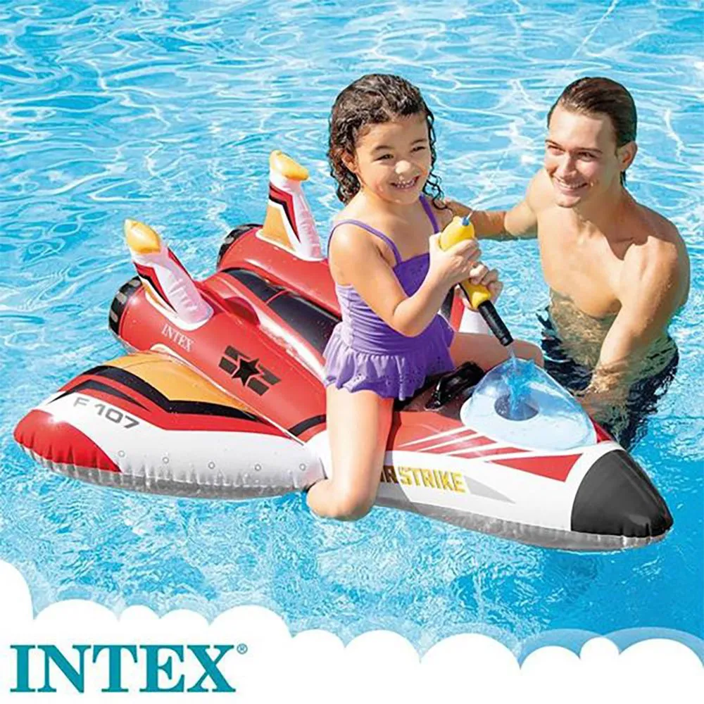 Intex Flugzeugfigur mit Wasserwerfer verschiedene Ausführungen 117x117 cm