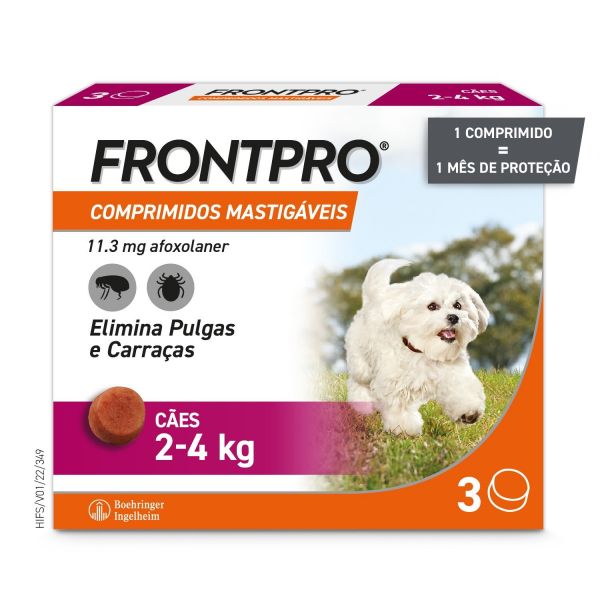 Boehringer Ingelheim Frontpro 11mg S 2-4kg 3 Comprimidos Mastigáveis