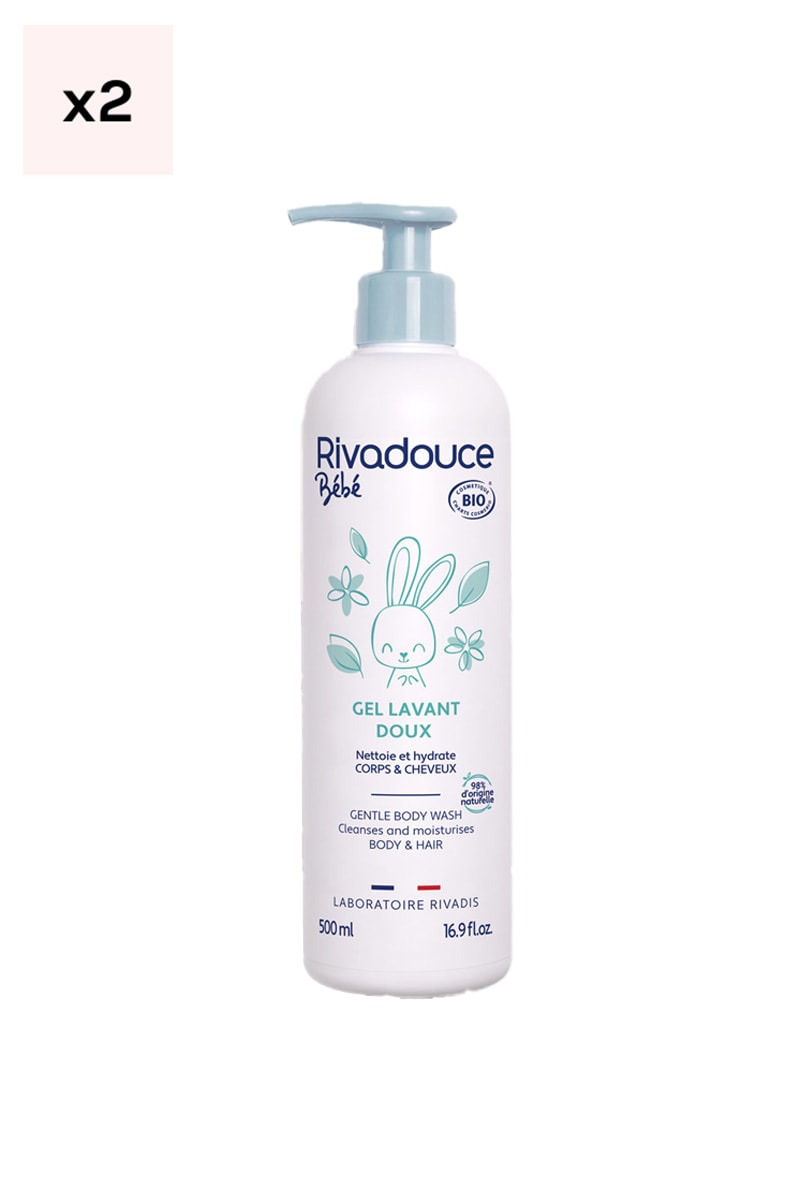 Gels lavants bio - Corps & cheveux - Bébé - 2 x 500ml