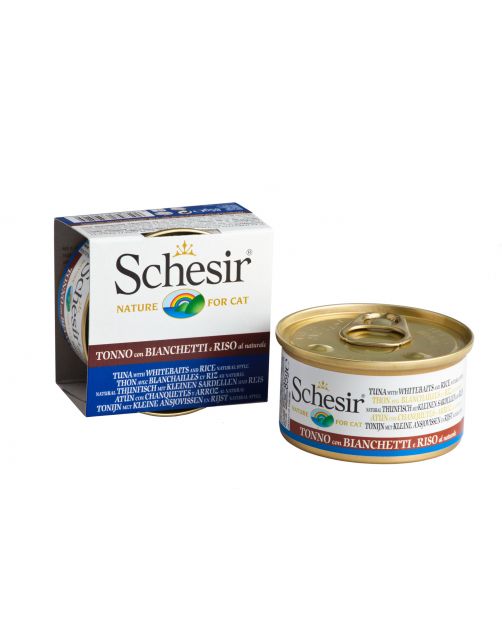 Schesir Kat Blik Gekookte Vis 85 g - Kattenvoer