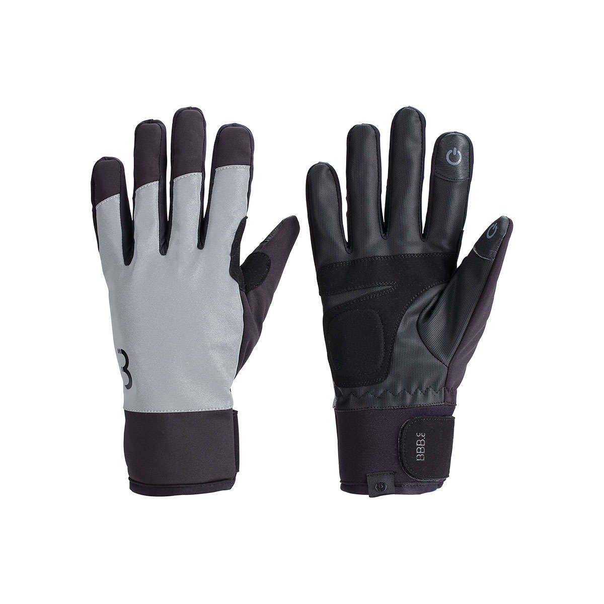 BBB Cycling ColdShield BWG-38 Reflecterende Winter Fietshandschoenen Zwart
