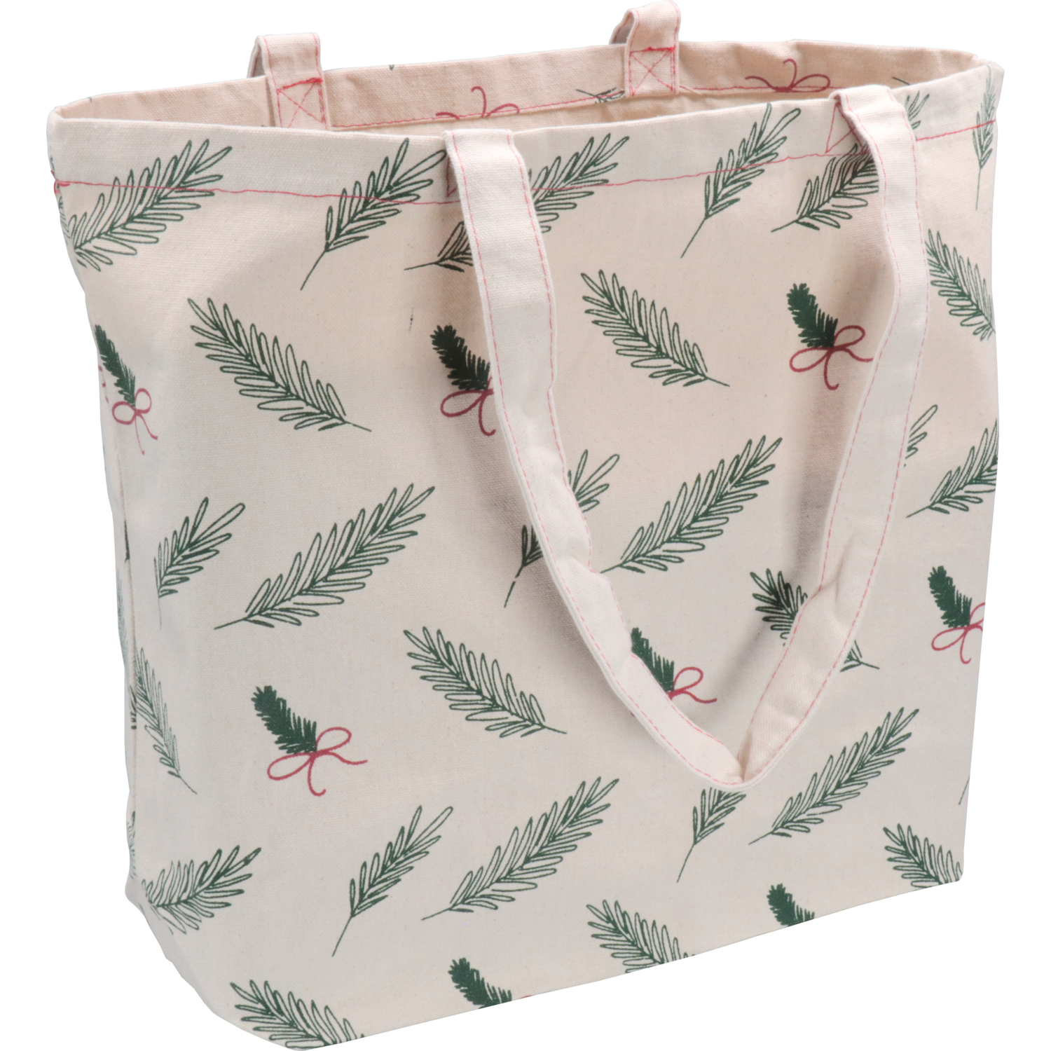 Shopper, Kerstmis, Canvas, Kersttakjes en strikjes, 45x 15x36cm, 0 - 10 cm