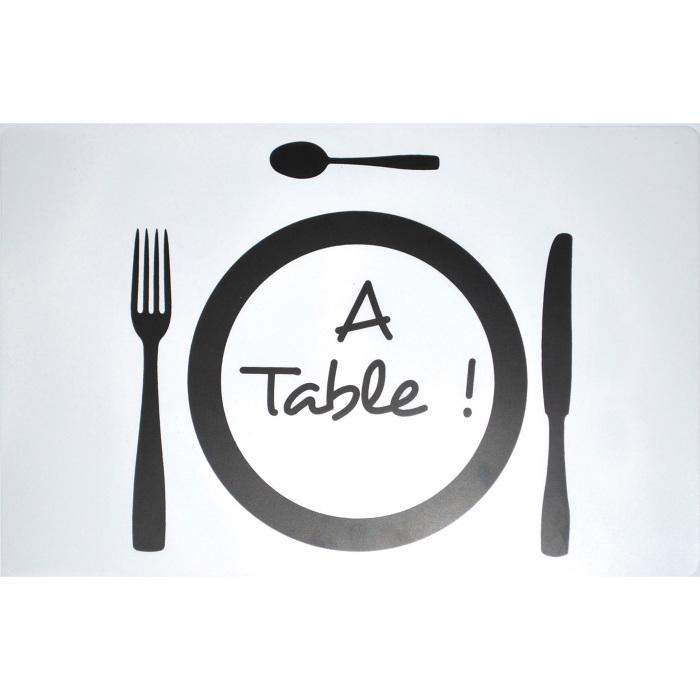 SET DE TABLE 28.5X44 CM POLYPROPYLENE TRANSPARENT A TABLE