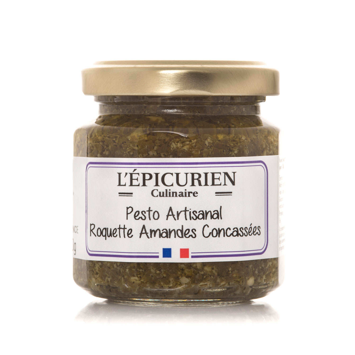 Pesto artisanal roquette amandes concassées