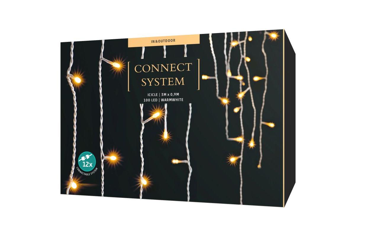 Lichtervorhang Starterkit-System Connect 100 LED, 3 mLichterkette, 100 LED, outdoor
