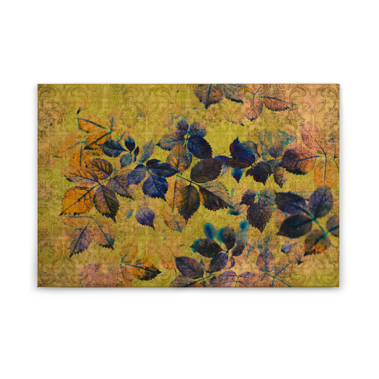 Leinwandbild FLORALDESIGN - gelb-orange - 90x60 cm