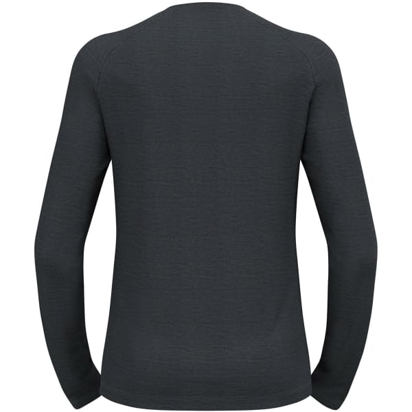 T-shirt thermique ODLO NATURAL PERFORMANCE PW 150 BL TOP CREW NECK L/S FUDGE/DARK GREY MELANGE