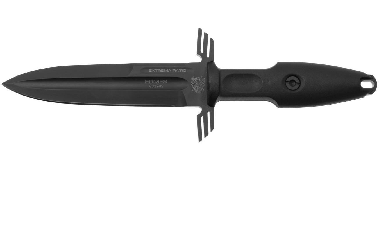 Extrema Ratio Ermes Operativo, Black 04.1000.0443/BLK/OP vaststaand mes