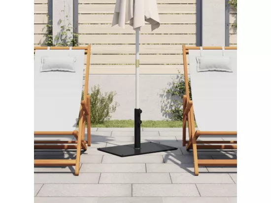 Base de parasol pour mats ?32/38/48 mm 15 kg rectangulaire