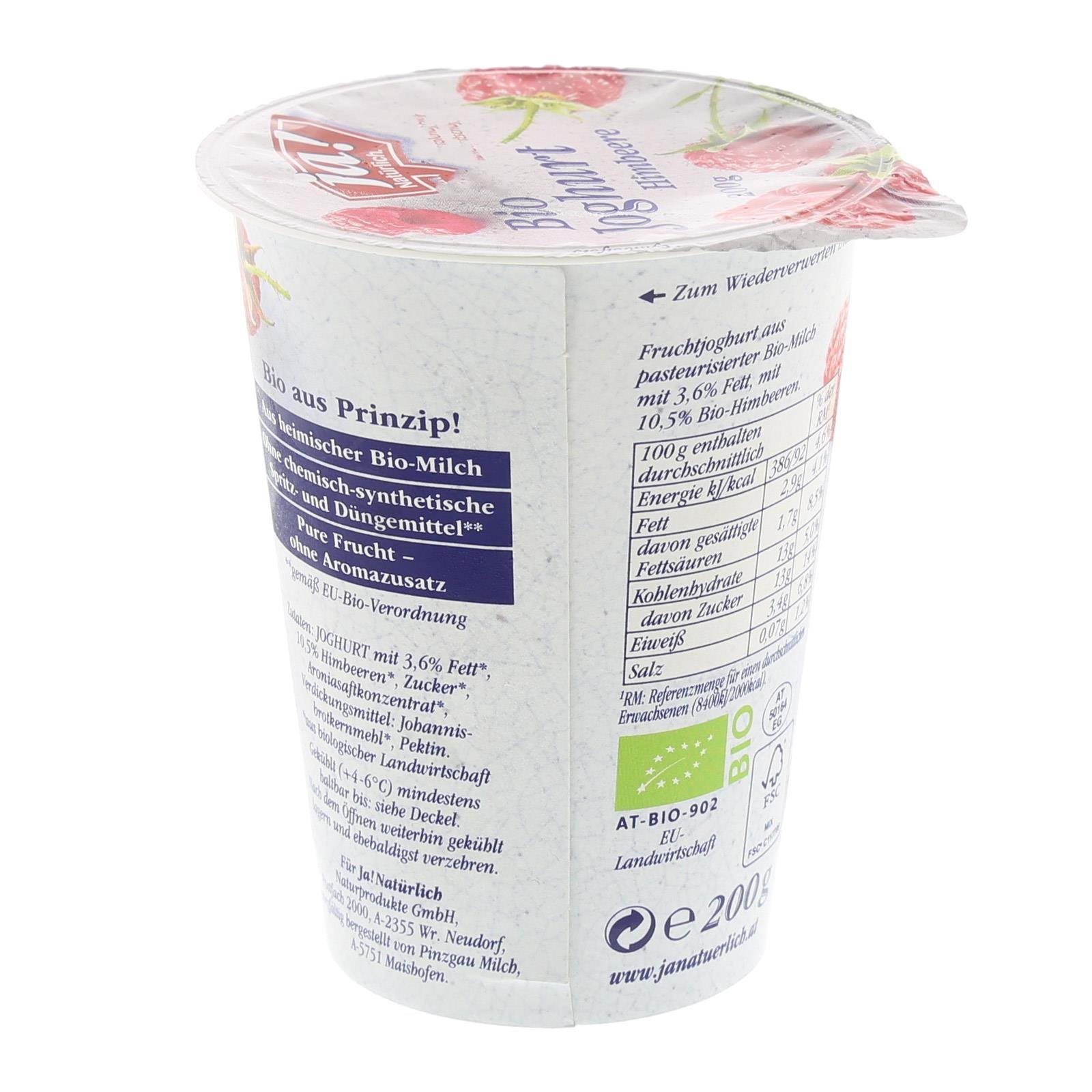 Ja! Natürlich Himbeere Fruchtjoghurt