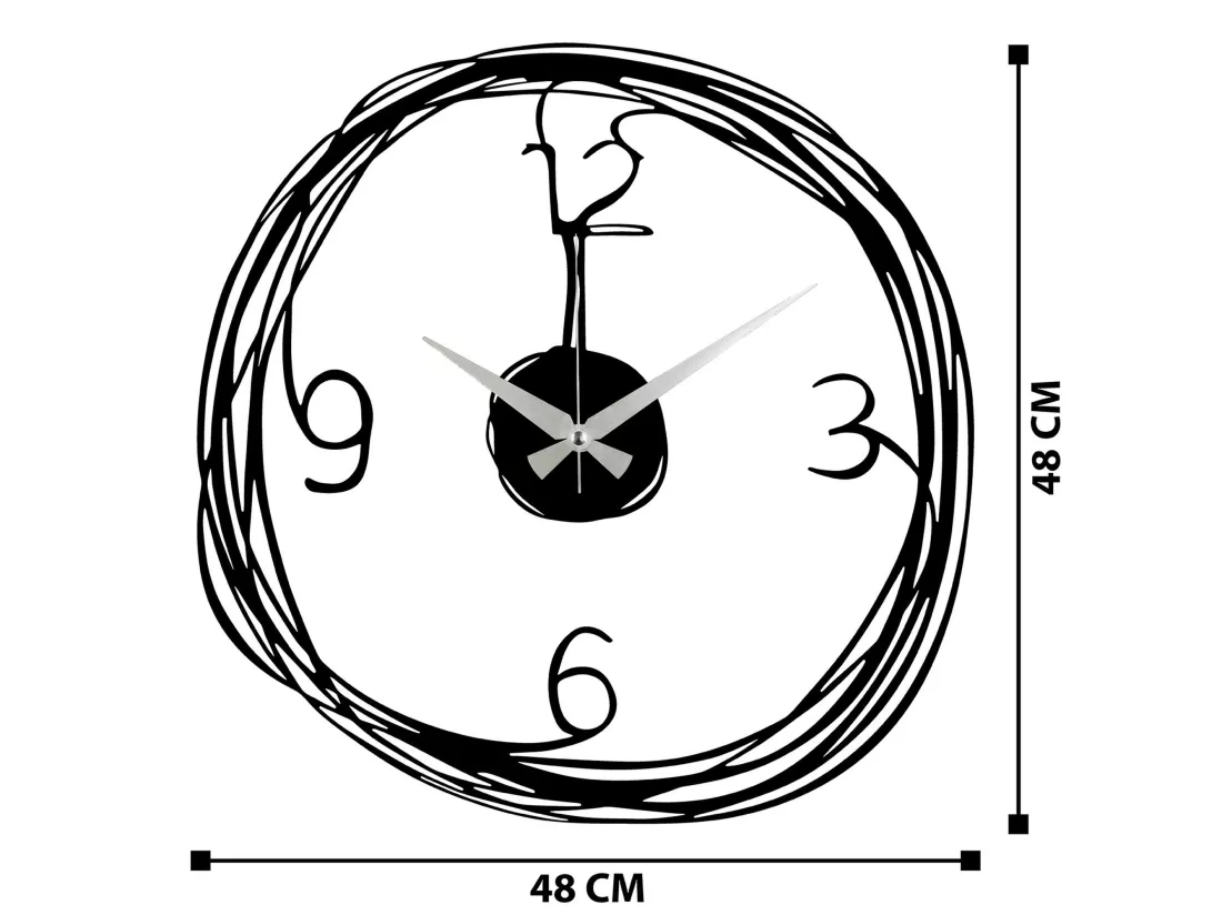 Horloge décorative murale METAL simple