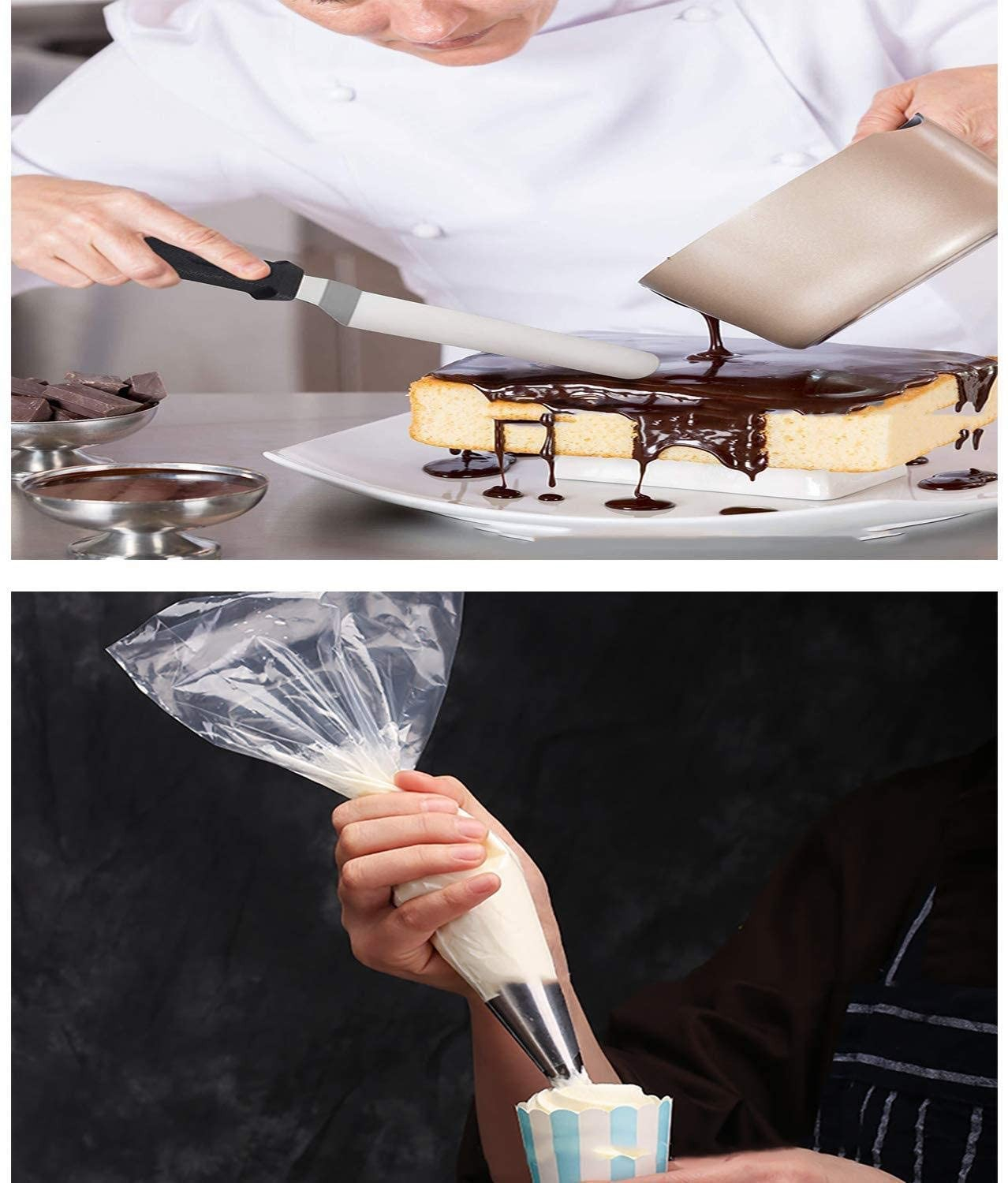 (106-tlg. Set) Ø28cm Drehbare Tortenplatte Kuchen Drehteller Starter Dekorier Set