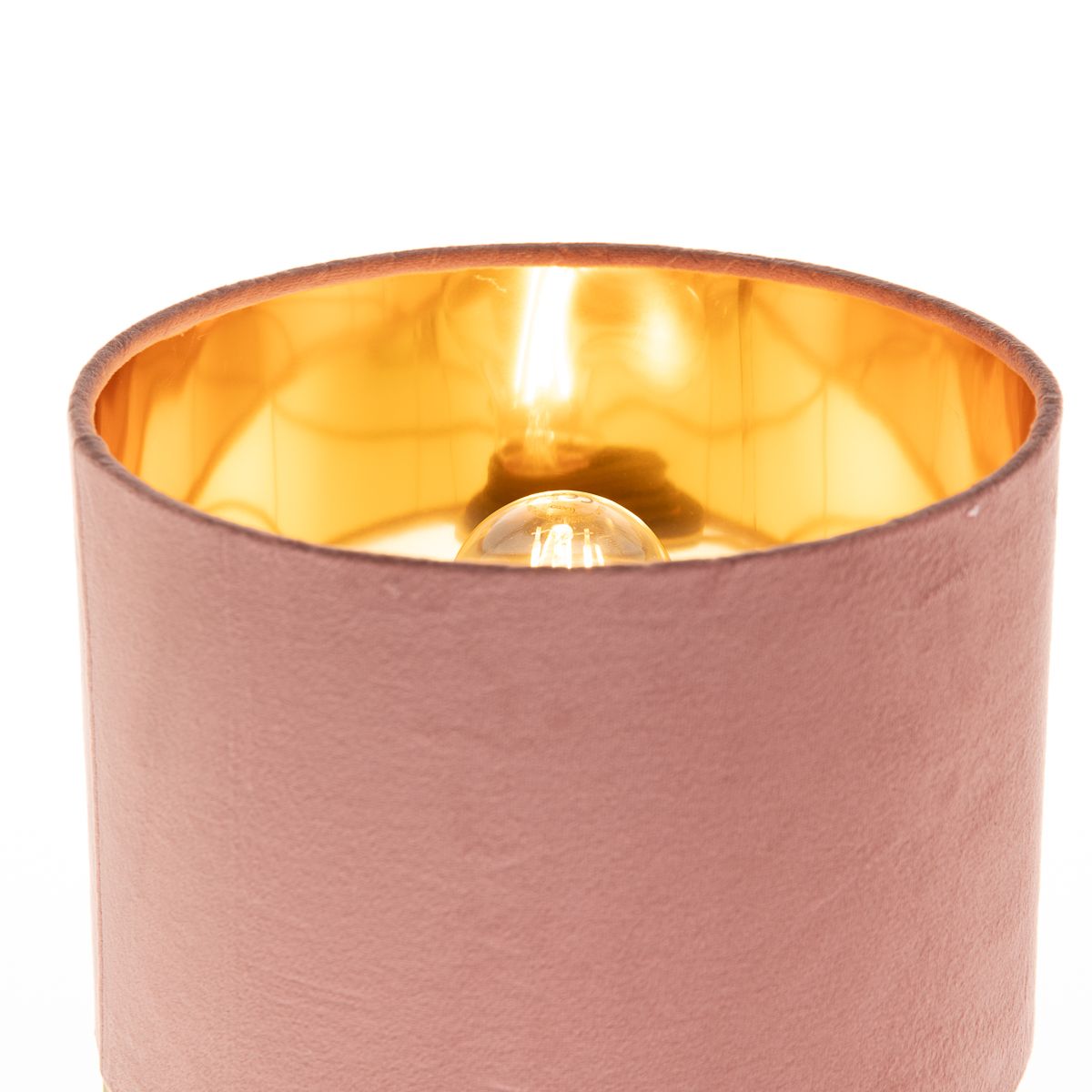 Moderne tafellamp roze met goud - Rosalina