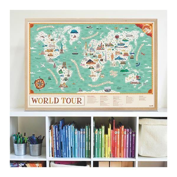 POPPIK Sticker Lernposter Weltreise