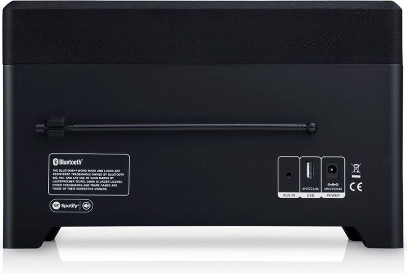 Teufel RADIO 3SIXTY - Internetradio met DAB+ /FM - Bluetooth - Spotify Connect - 360-gradengeluid - Voorkeuzezenders - zwart