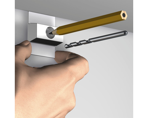 Schilderijrail All-In-One Click Rail 2 m wit