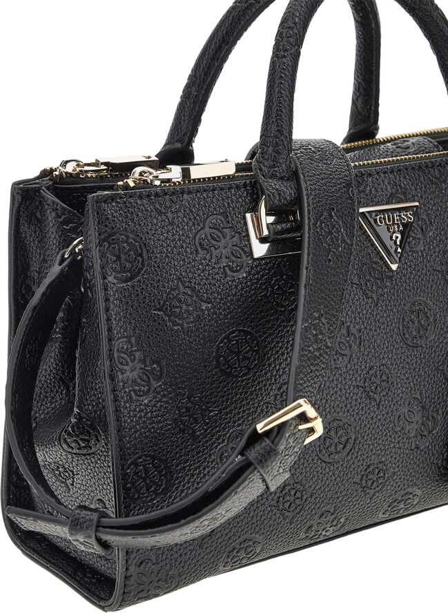 GUESS CRESIDIA STATUS SATCHEL Black